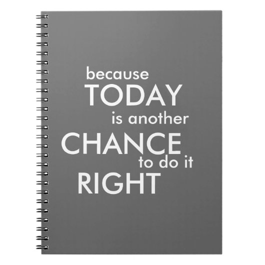 今日がまたの機会-ジャーナルであるので ノートブック (正面)