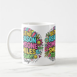 今日がスマイルだ コーヒーマグカップ