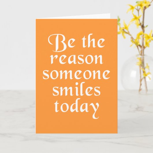 今日がスマイル カード (黄色い花)