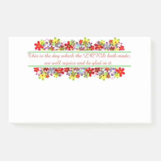 今日が主の成した日だ ポストイット (正面)