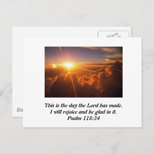 今日が主の成した日だ ポストカード (正面/裏面)