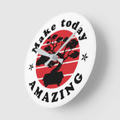 今日が素敵な盆栽をつくる ラウンド壁時計 (傾斜)