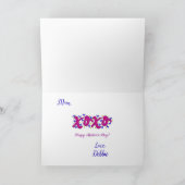 今日が素晴らしい母の日に カード (内部)