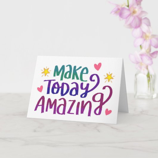 今日が素晴らしい母の日に カード (蘭)