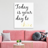 今日が輝く日 キャンバスプリント (インサイチュ (リビング))