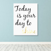 今日が輝く日 キャンバスプリント (インサイチュ (ウッドフロア))
