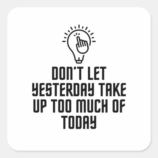 今日が過ぎる スクエアシール (正面)