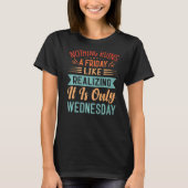 今日が金曜日だと勘違いしてたけど実際は水曜日だった時の落胆たるや Tシャツ (正面)