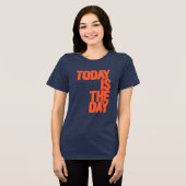 今日こそは トライブレンドTシャツ (正面全面)