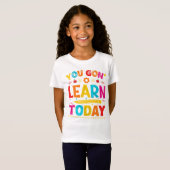 今日こそ学ぶのだ 新学期 Tシャツ (正面フル)