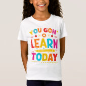 今日こそ学ぶのだ 新学期 Tシャツ (正面)