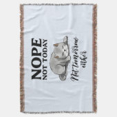 今日じゃなくて明日じゃなくて – Sleepy Cat スローブランケット (正面縦)