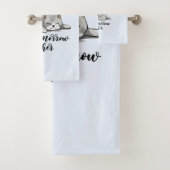 今日じゃなくて明日じゃなくて – Sleepy Cat バスタオルセット (インサイチュ)