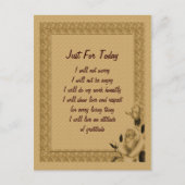 今日だけのバラの芽感動的 ポストカード (正面)