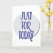 今日だけの回復スローガン記念日 カード (黄色い花)