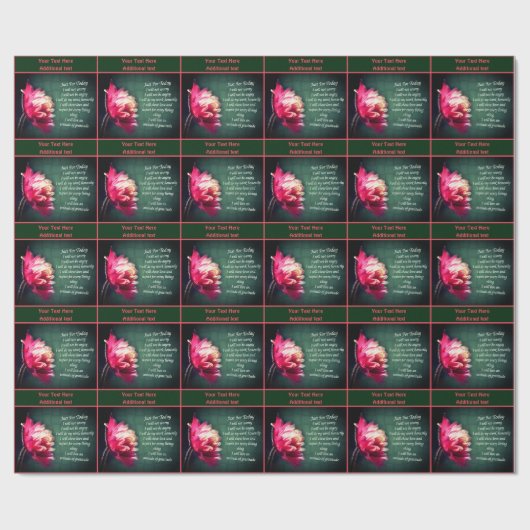 今日だけの花の霊気 感動的 ラッピングペーパー (フラット)