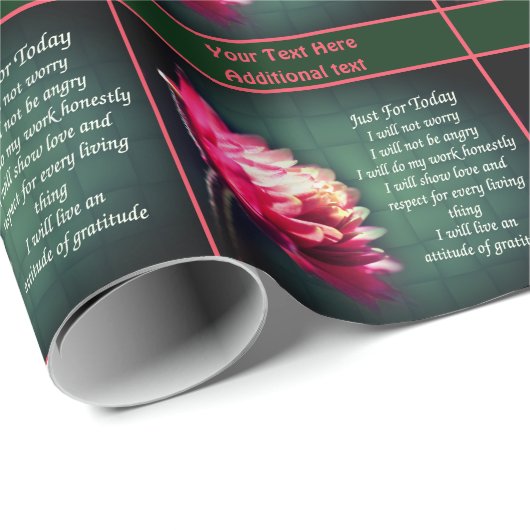 今日だけの花の霊気 感動的 ラッピングペーパー (ロールコーナー)