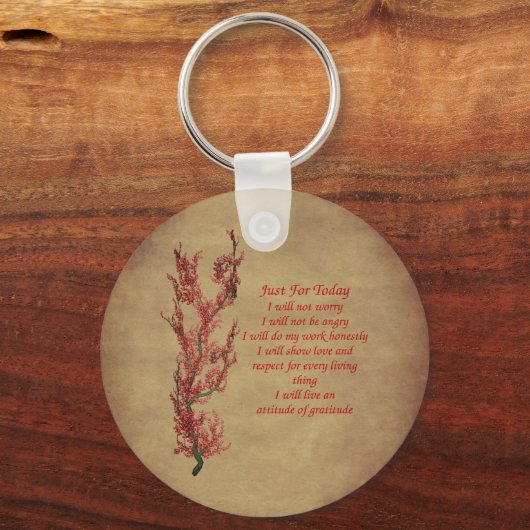 今日だけ感動的引用文 キーホルダー (裏面)