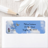 今日だけ蝶のアドレス感動的 ラベル (インサイチュ)