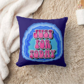 今日だけ、ジオード 12ステップ AA 回復スローガン クッション (ブランケット)