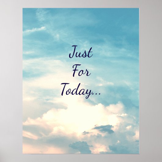 今日だけ… ポスター (正面)