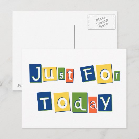 今日だけ ポストカード (正面/裏面)