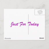 今日だけ ポストカード (裏面)