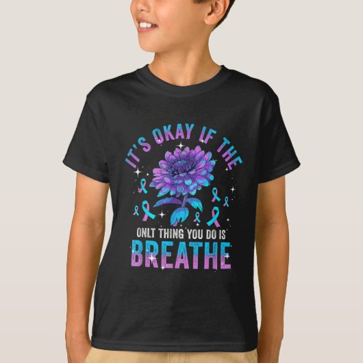 今日できたことが深呼吸だけだったとしても、それでいい Tシャツ (正面)