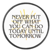 今日できることをずっと先送りしなやる気を起こさせるい アイスホッケーパック (正面)