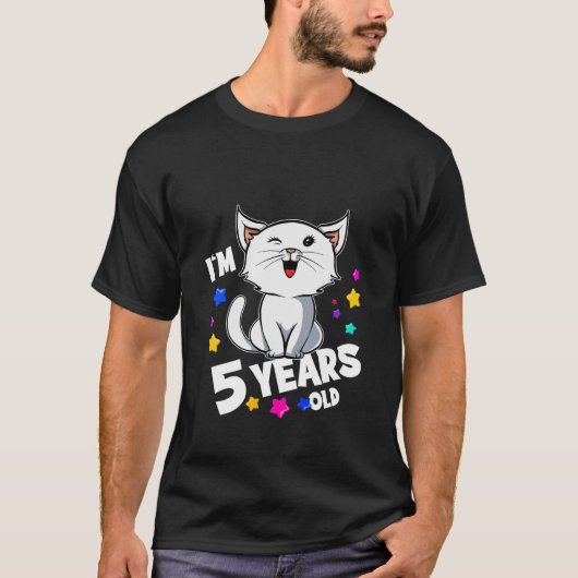今日ではないおもしろい怠惰な猫 Tシャツ (正面)