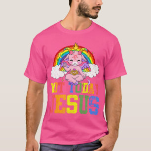 今日ではないイエスかわいいバプホメットlbgtサタンヤギゲイ tシャツ