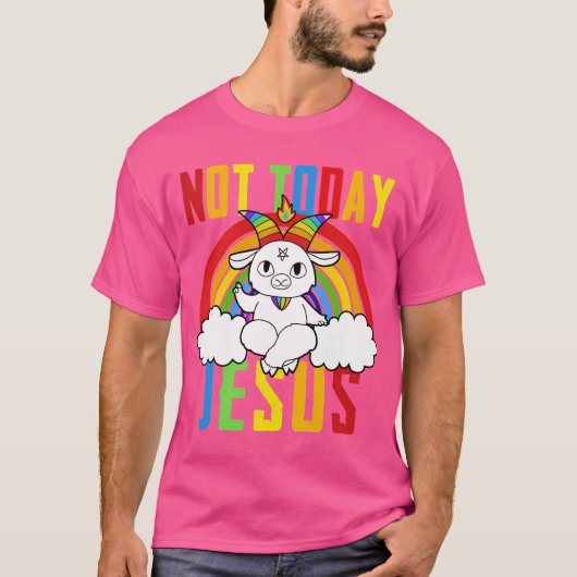今日ではないイエスレインボー Tシャツ (正面)