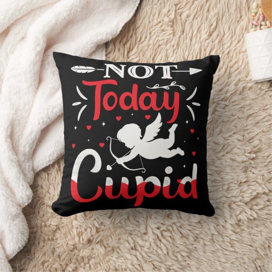 今日ではないカピッおもしろいドのバレンタインデー クッション (ブランケット)
