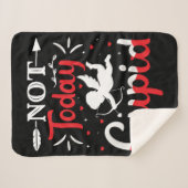 今日ではないカピッおもしろいドのバレンタインデー シェルパブランケット (正面(横))