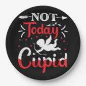 今日ではないカピッおもしろいドのバレンタインデー ペーパープレート (正面)