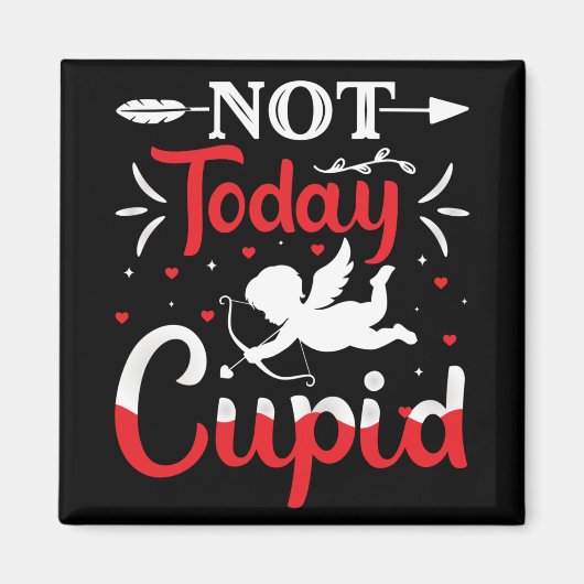 今日ではないカピッおもしろいドのバレンタインデー マグネット (正面)