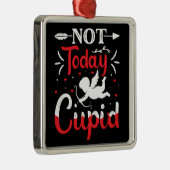 今日ではないカピッおもしろいドのバレンタインデー メタルオーナメント (右)