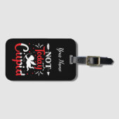 今日ではないカピッおもしろいドのバレンタインデー ラゲッジタグ (正面横)