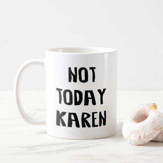 今日ではないカレン コーヒーマグカップ (ドーナツ)