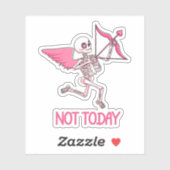 今日ではないキュピッおもしろいドアンチ – バレンタインデー シール (シート)