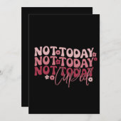 今日ではないキュピッドおもしろいガレンティン シーズンカード (正面/裏面)