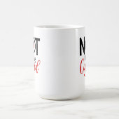 今日ではないキューピッドアンチ – バレンタイン赤いハート弓矢 コーヒーマグカップ (中央)