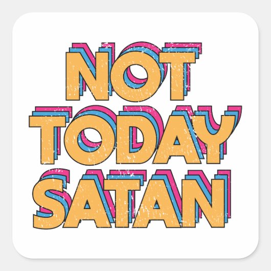 今日ではないサタン スクエアシール (正面)