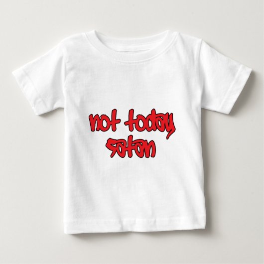 今日ではないサタン ベビーTシャツ (正面)