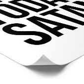 今日ではないサタン ポスター (角)