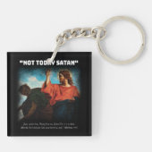今日ではないサタン・マタイ4:10白 キーホルダー (裏面)
