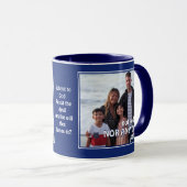 今日ではないサタン | 悪魔に抵抗する | 家族の写真 マグカップ (正面右)