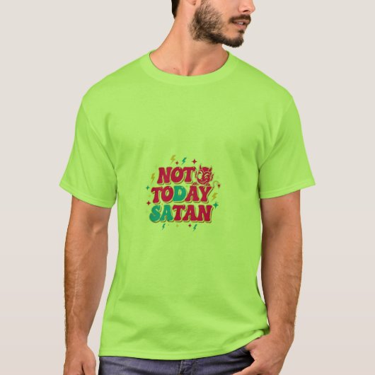 今日ではないサタン Tシャツ (正面)