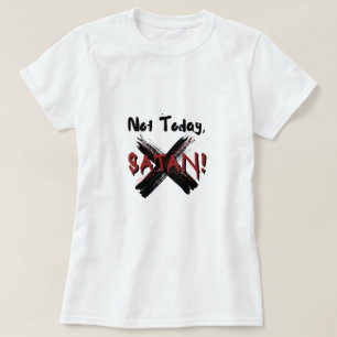 今日ではないサタン Tシャツ