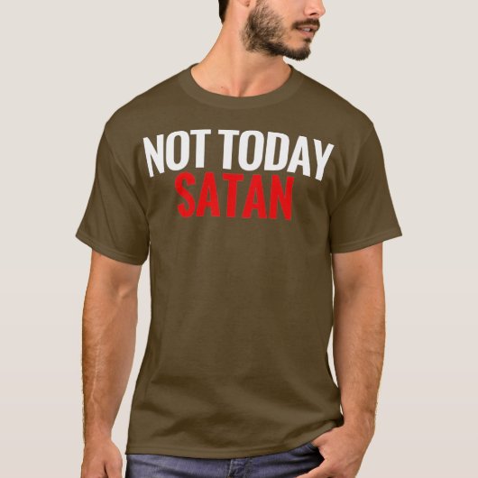 今日ではないサタン Tシャツ (正面)
